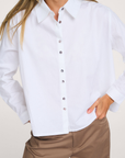 IELEK Flared blouse wit