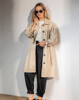 IEBEN Coat with strap cuff zand