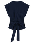 CHILEAS Wrap body tee Parisian Night