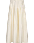 CANSU Pleated long skirt Coconut milk