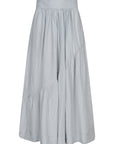 ILUSIE Long skirt diagonal detail Sea blue