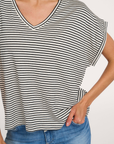 CAY V-neck tee Black