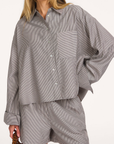 CILYAZ Long sleeves high cuff shirt