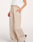 CILYES Pull on pants Camel stripe