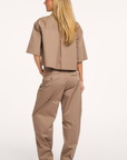 POL Light barrel pants Sand