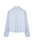 CILYAZ Long sleeves high cuff shirt blauw