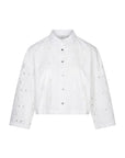 IANTE embroidered+beads shirt blouse wit