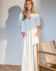 CAELEY spagetthi strap flaired maxi dress Coconut milk