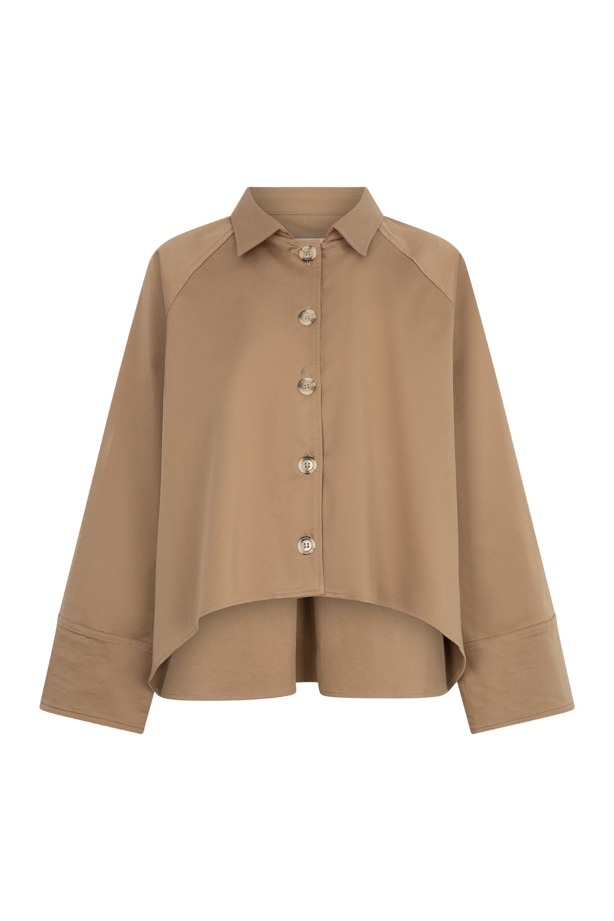 PAISE A line shirt blouse warm sand