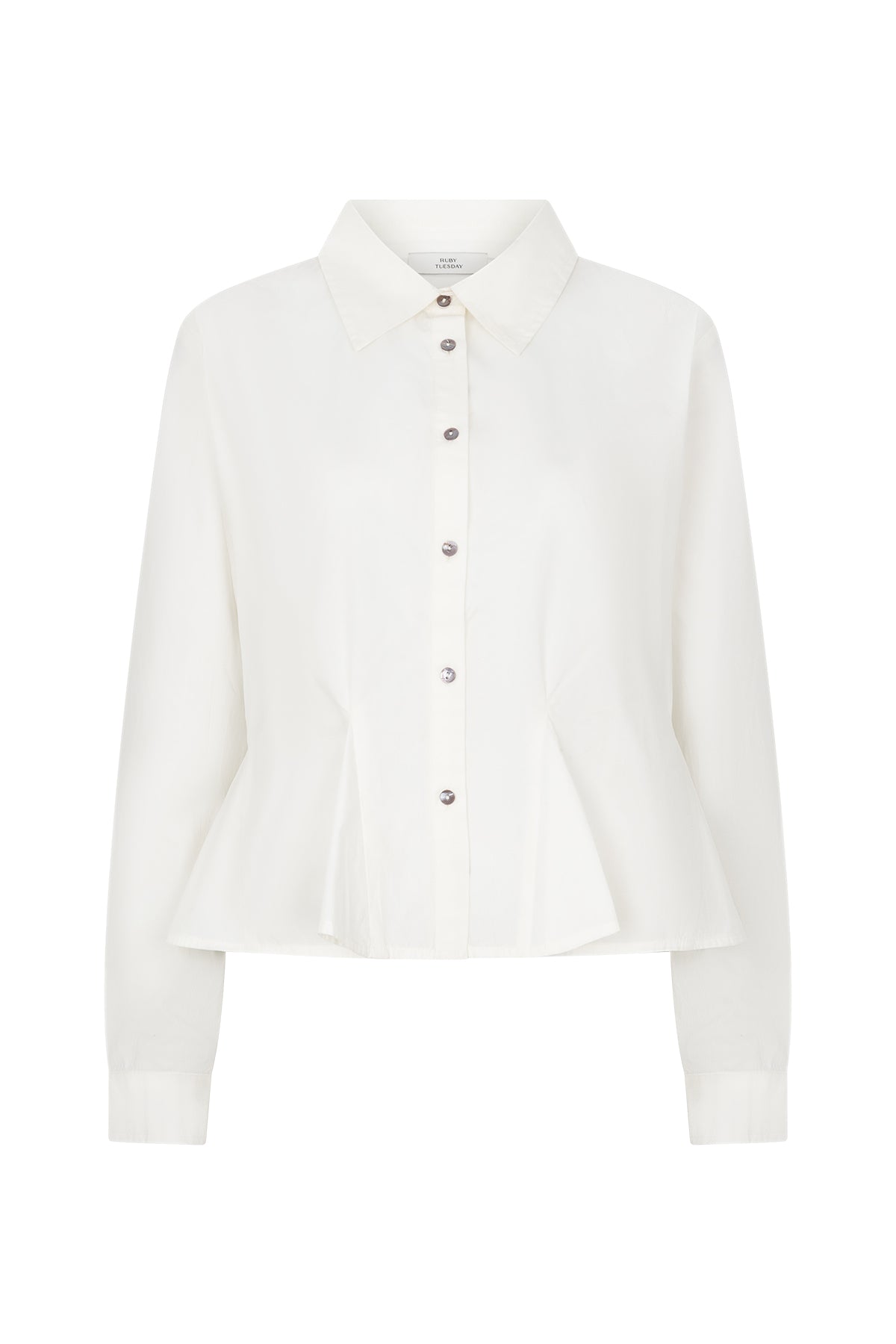 KAISE Flaired poplin shirt bright white