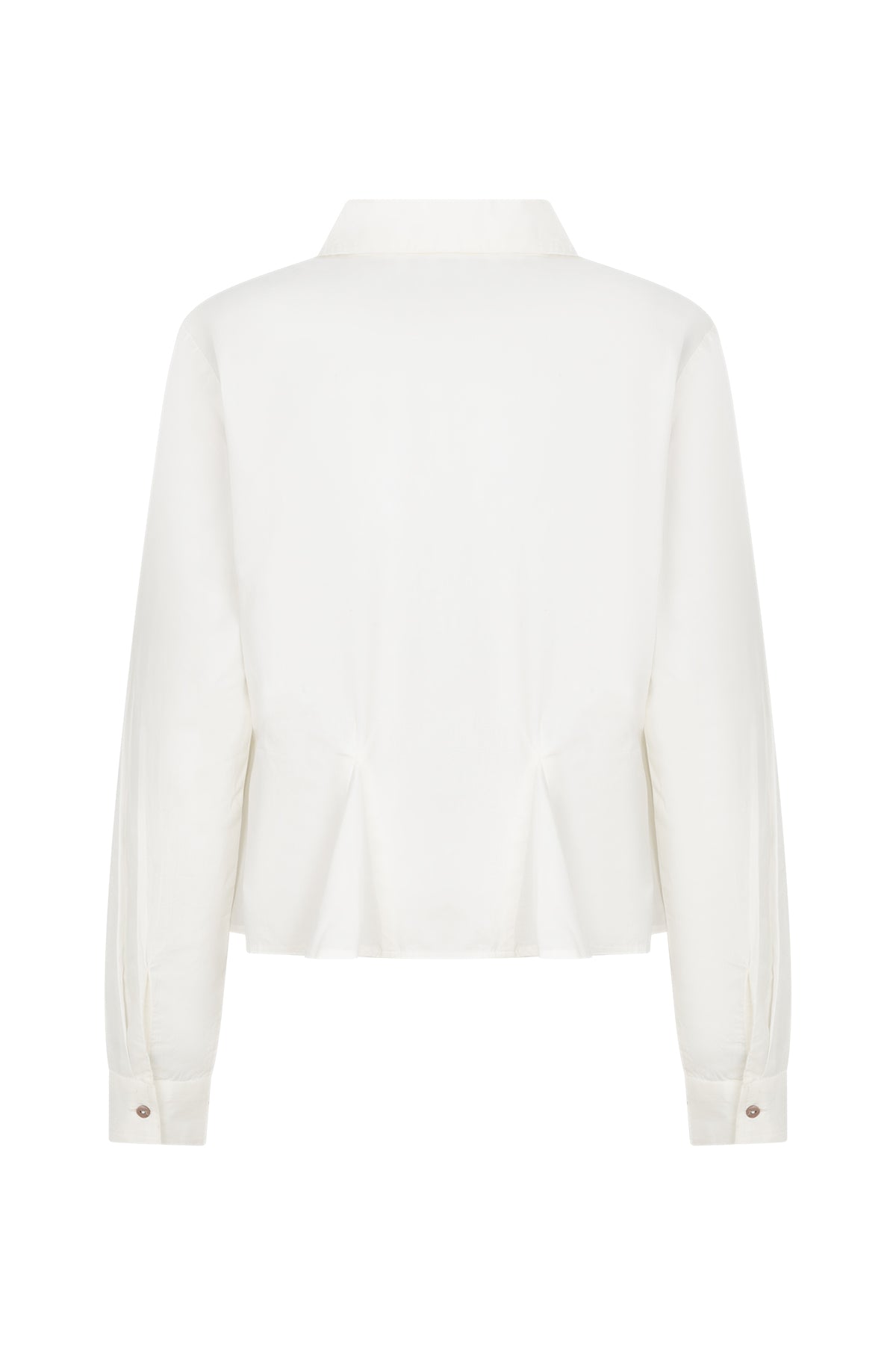 KAISE Flaired poplin shirt bright white