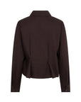 KAISE Flaired poplin shirt chocolat