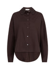 KARISS Poplin shirt chocolat