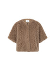 CIVAE Fake fur poncho taupe