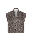 CAULIEN Jacquard animal sleeveless vest animal skin