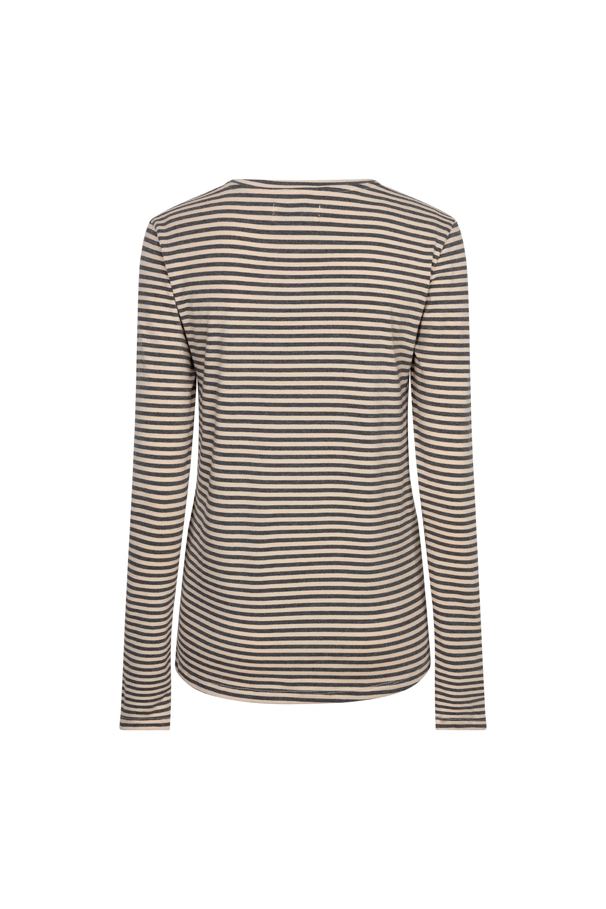 CIBRIS longsleeves striped tee coconut milk