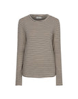 CIBRIS longsleeves striped tee coconut milk