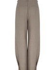 Clendis Tappered button detail pants slate grey