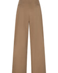 PAREE Pleated straight trousers warm sand
