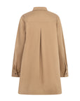 PAVEL A line shirt dress warm sand
