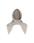 VELIEN Hooded scarf light grey melange