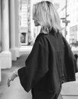 CLENDEAU Poncho shirt top night blue