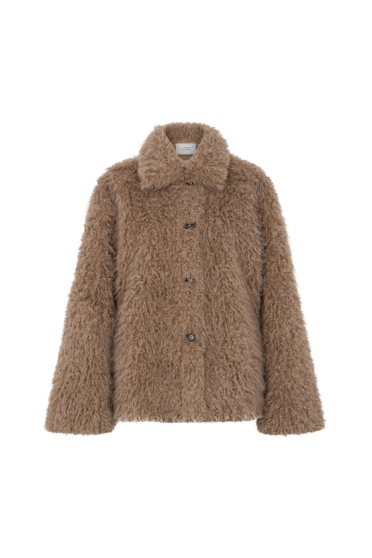 CIVETT Fake fur coat taupe