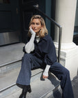 CIRIEZE Sculp pants denim blue