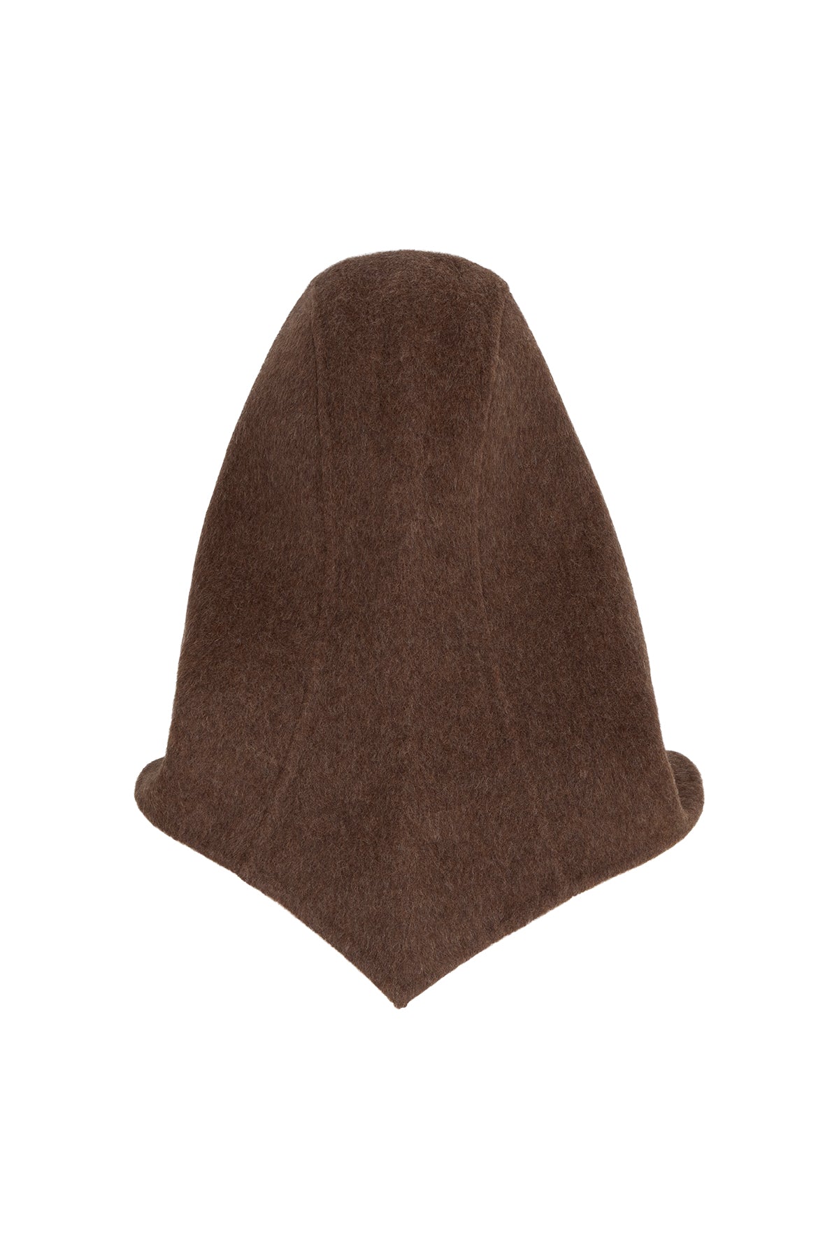 CIBAE Woolen silk scarf chocolat