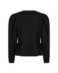 PELENE Long sleeves peplum top black