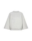 CIMEAU Wide sleeve sweat light grey melange