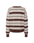 VIVETT stripe Striped cardigan rust