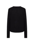 CIBRIS long-sleeved striped tee black